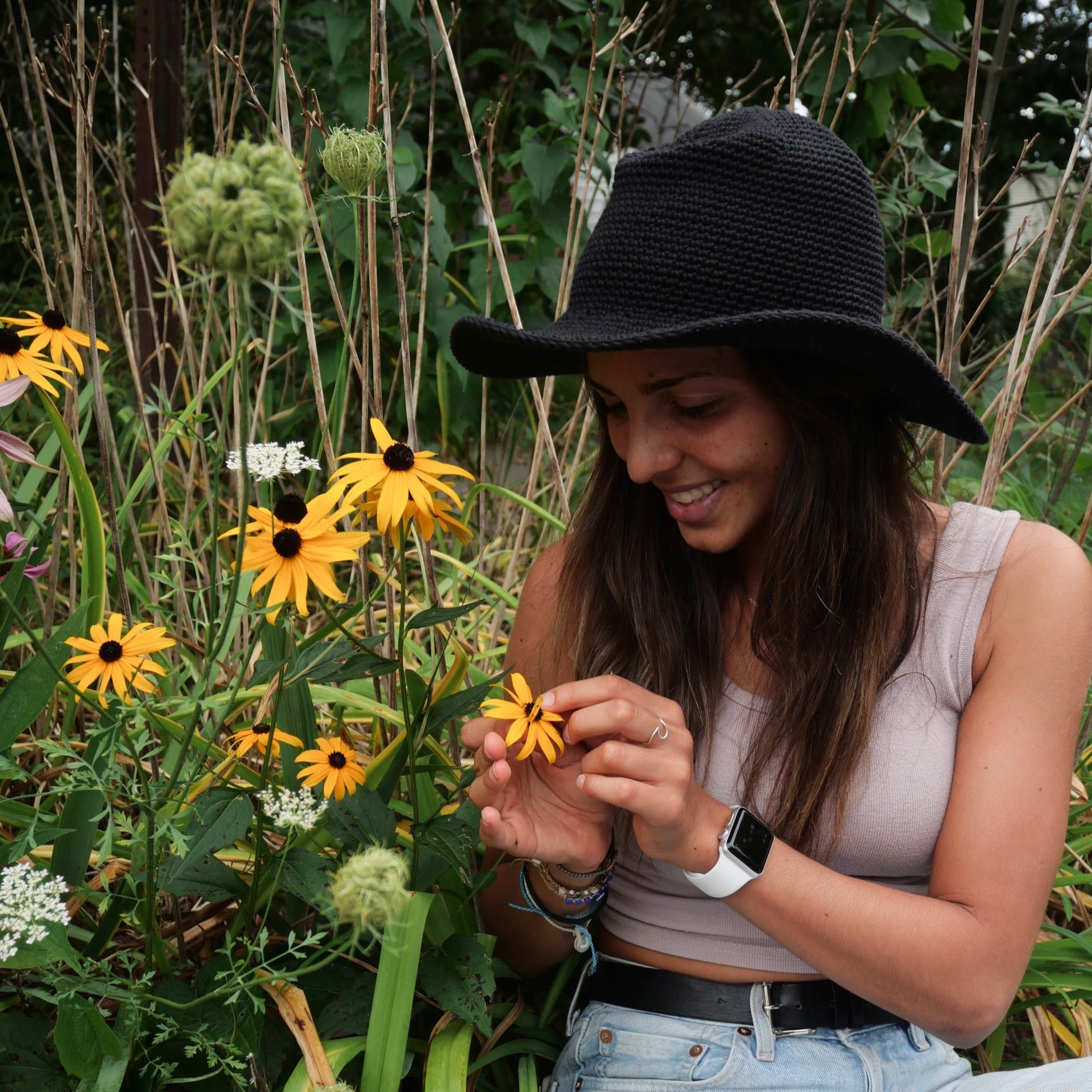 Packable Sun Hat Ash (WITCH HAT EDITION)