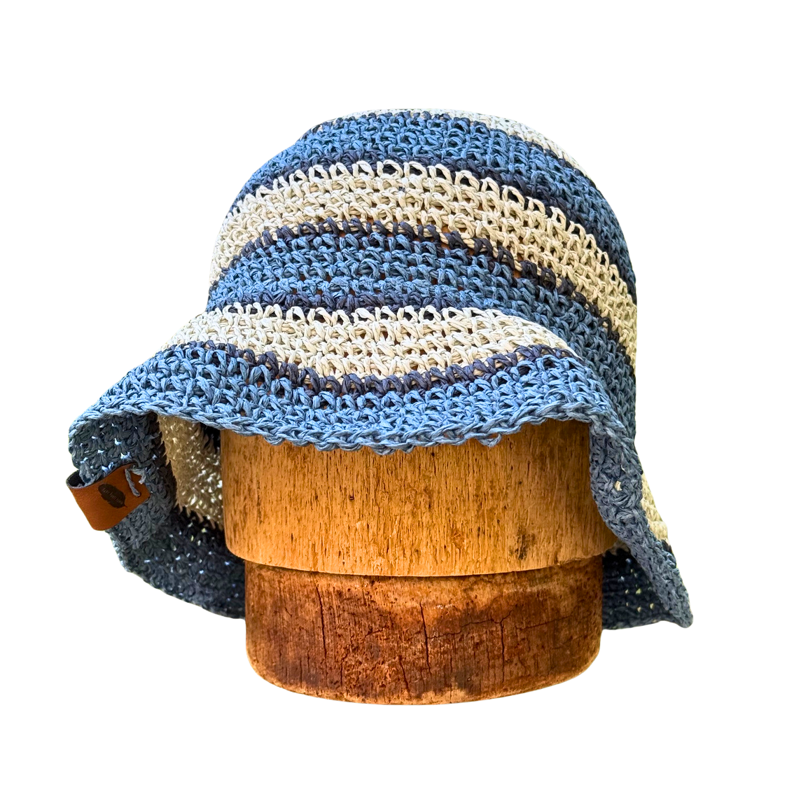 Striped Crochet Bucket Hat