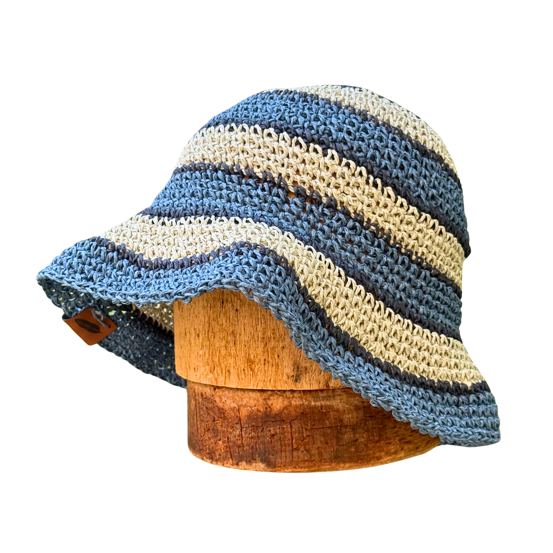 Striped Crochet Bucket Hat