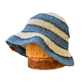 Striped Crochet Bucket Hat