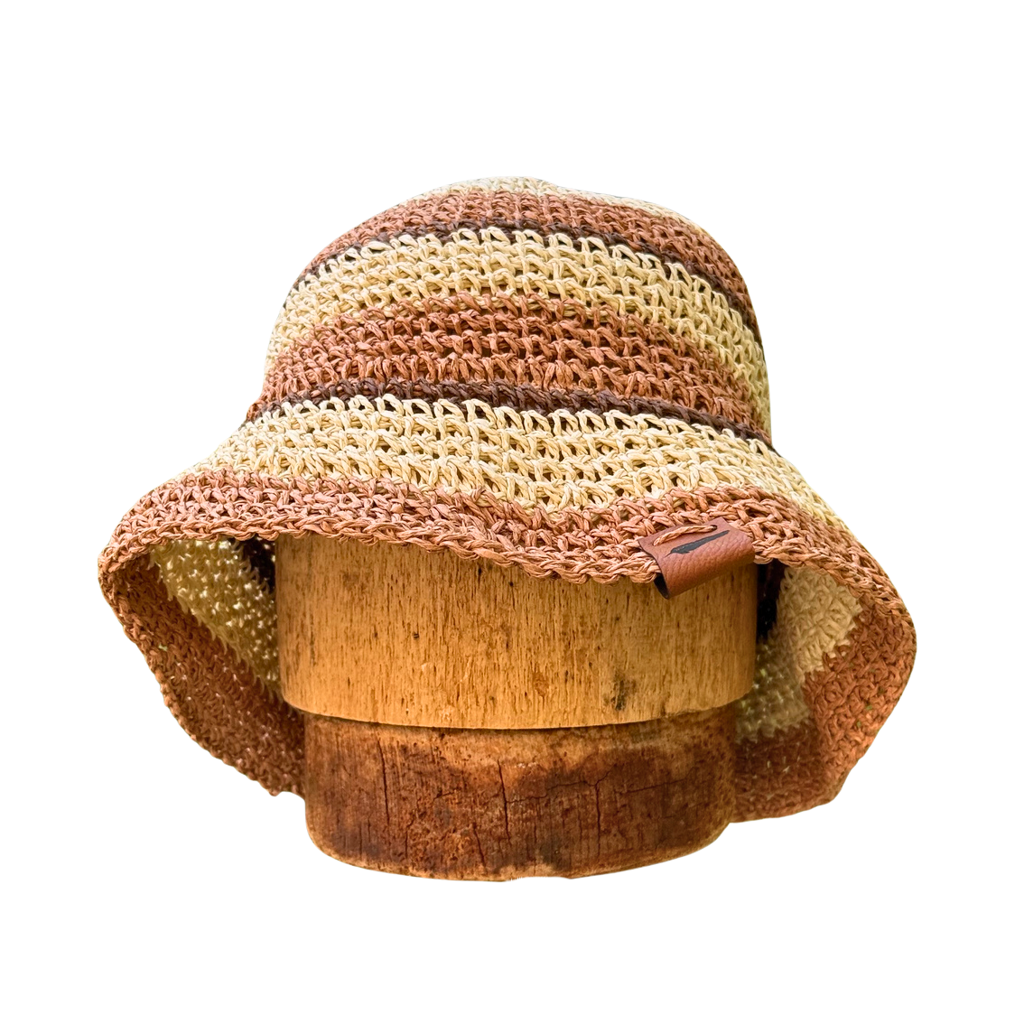 Striped Crochet Bucket Hat