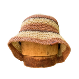 Striped Crochet Bucket Hat