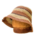 Striped Crochet Bucket Hat