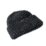 Non Wool Winter Hat option that fits Men Women and Kids. Wear big and baggy or rolled up. 