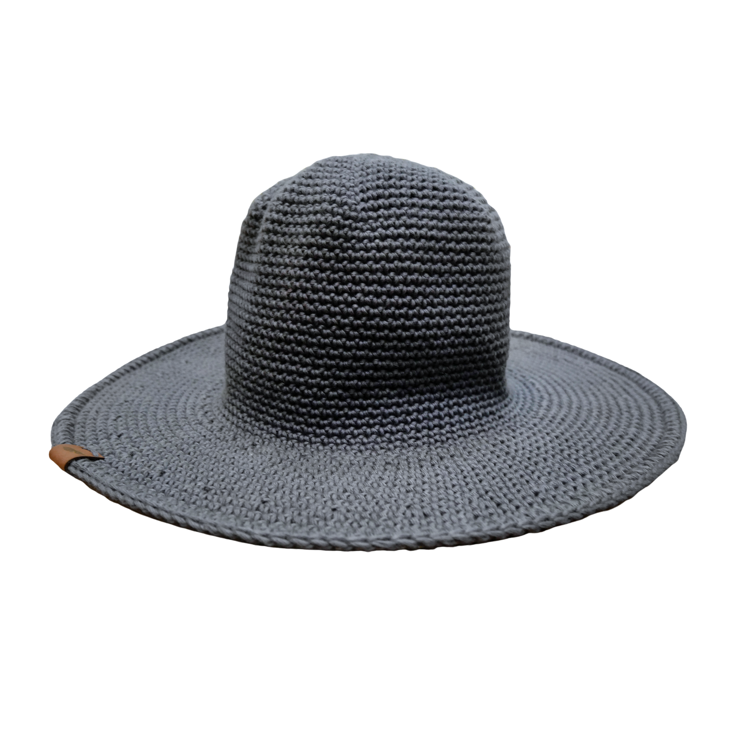 stormy summer grey blue Cotton Sun hat that stretches to fit All sizes and can be worn in all seasons