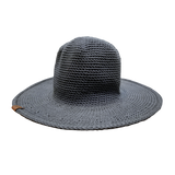 stormy summer grey blue Cotton Sun hat that stretches to fit All sizes and can be worn in all seasons