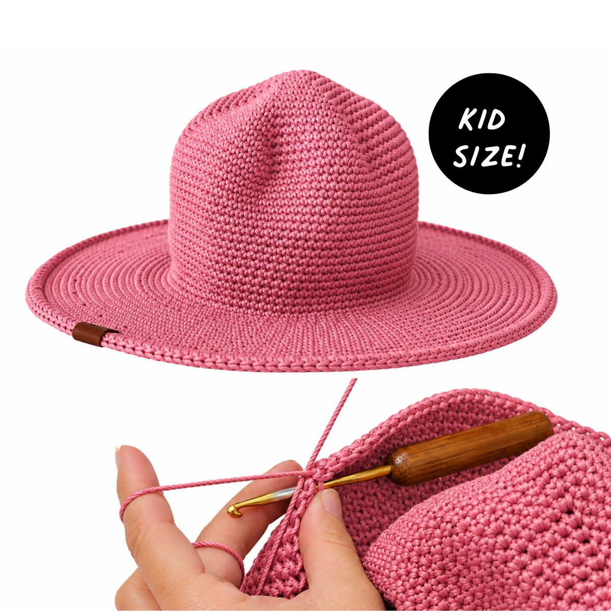 CROCHET PATTERN: Kids Sun Hat