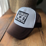 ABOLISH ICE Hats Black and Brown Trucker Hats