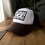 ABOLISH ICE Hats Black and Brown Trucker Hats