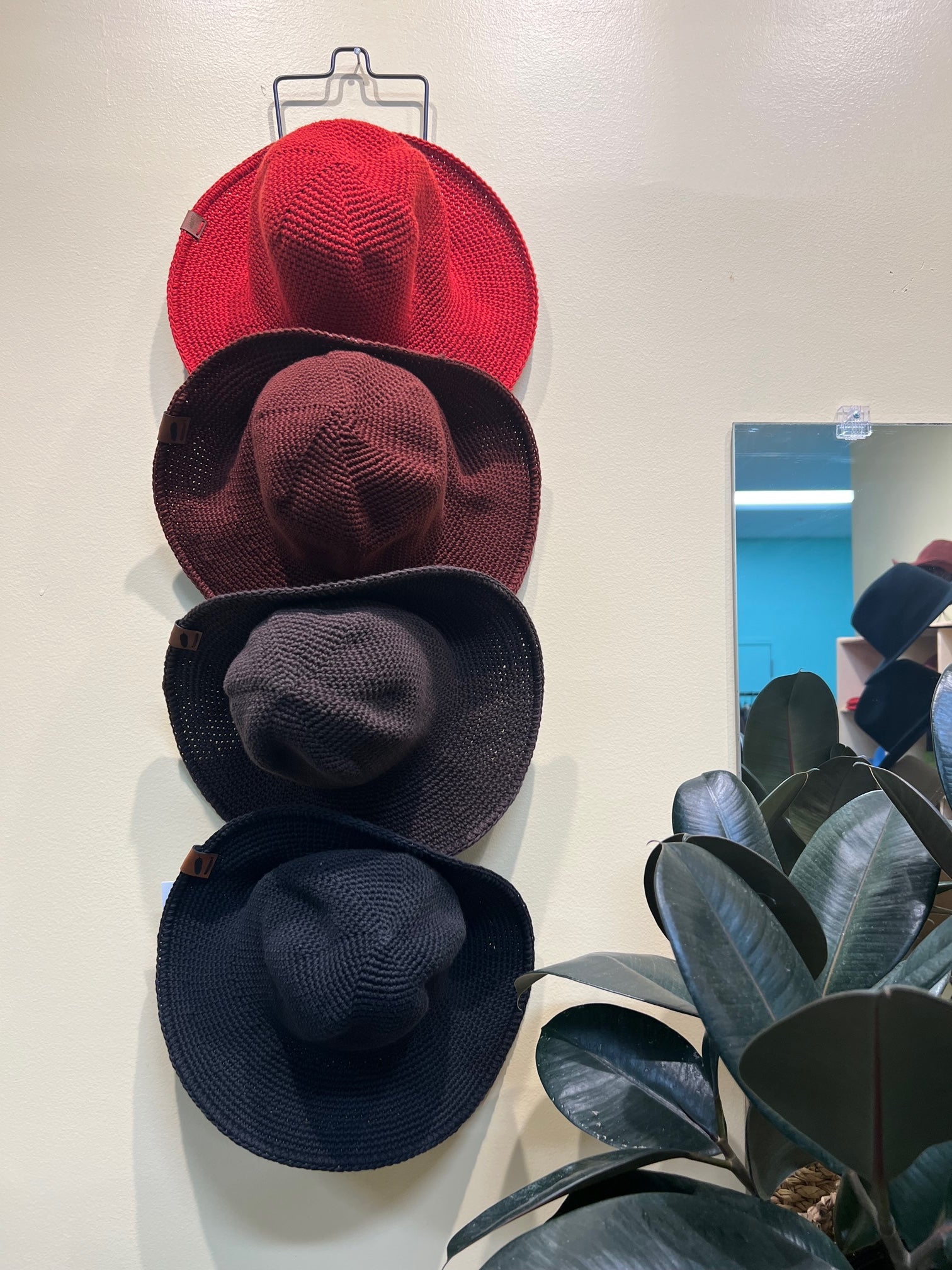 Wall-Hanging Hat Organizer