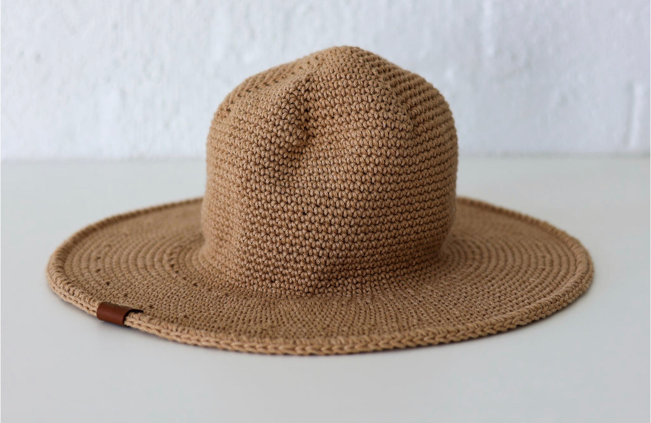 Packable Hat in Sand Color | Dye-Free Organic Cotton Hats