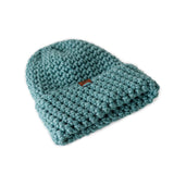 Light Blue Thick Knit Beanie Winter Hat